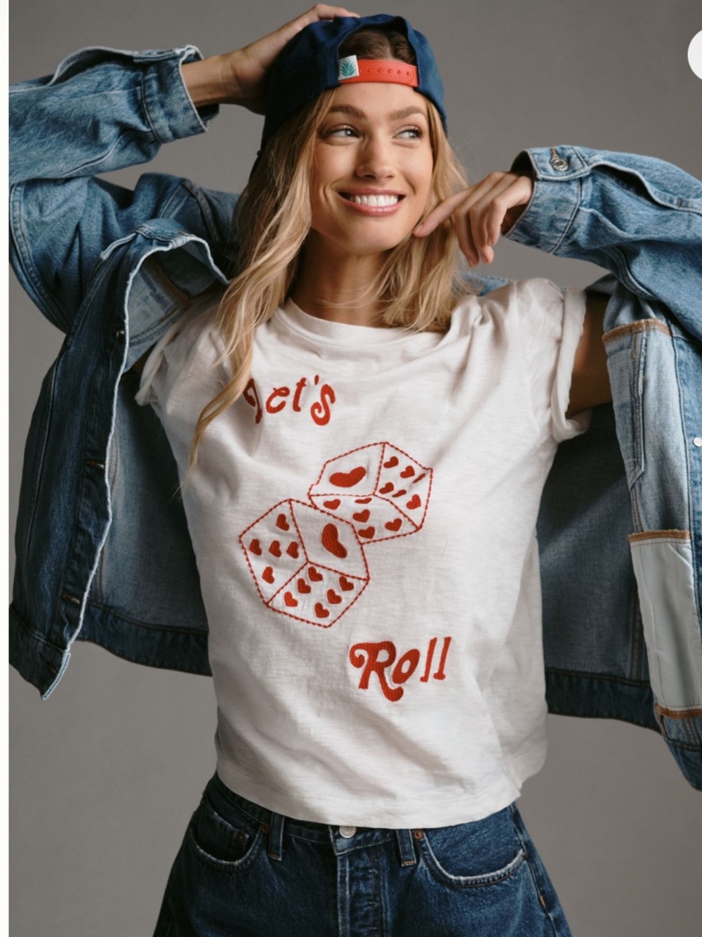 Anthropologie brand BANNER DAY roll the dice shirt - Picture 2 of 9